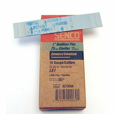 SENCO 1/2 in. Length 18 Gauge Galvanized Headless Nails Box Of 5000 AZ08EAA